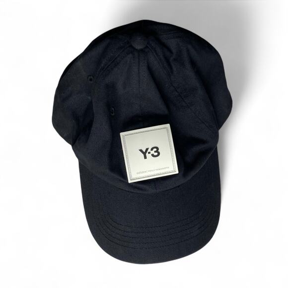 Y-3 : SQL Logo Yohji Yamamoto Cap HF2143 Black Cotton Adjustable Strapback : OS - Picture 1 of 12